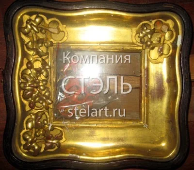 позолота на киоте до реставрации